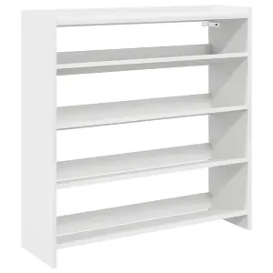 Berkfield Shoe Rack White 80x25x81 cm Engineered Wood