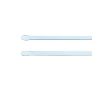 Matt White Extendable Curtain pole Pack, (L)700mm-1000mm (Dia)9mm