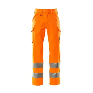 Mascot Safe Light Thigh Pocket Trousers (Hi-Vis Orange)  (30.5) (Leg Length - Long)