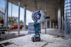 Bosch GWS 18 V-180 P 180mm 18v Brushless Angle Grinder BITURBO 7" + 3 Blades