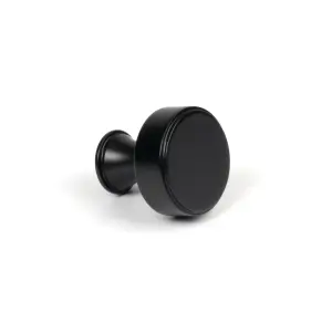 From The Anvil Matt Black Scully Cabinet Knob - 25mm