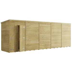 BillyOh Switch Tongue and Groove Pent Wooden Shed - 20x4 Windowless - 15mm Thickness