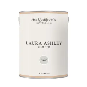 Laura Ashley Sugared Grey Matt Emulsion paint, 5L