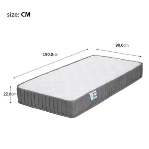 Yaheetech Pocket Sprung Mattress Single (3')