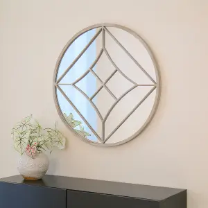 Lisbon Round Garden Mirror Weather Resistant