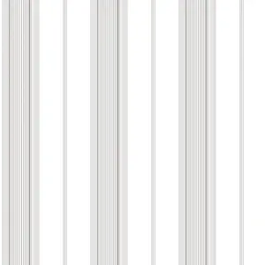 Galerie Smart Stripes 3 Silver Grey Slim Stripe Smooth Wallpaper