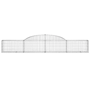 Berkfield Arched Gabion Basket 300x30x40/60 cm Galvanised Iron