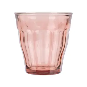 Duralex Picardie Glass Tumblers - 250ml - Pink - Pack of 4 (Set of 4)