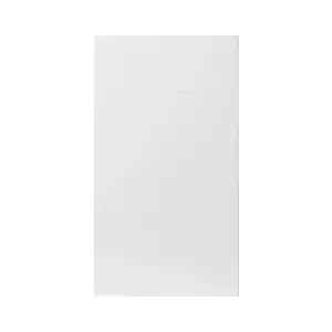 GoodHome Stevia Gloss white Slab Door & drawer 400mm