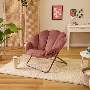 icon Toro Velvet Accent Chair Pink Folding Chair