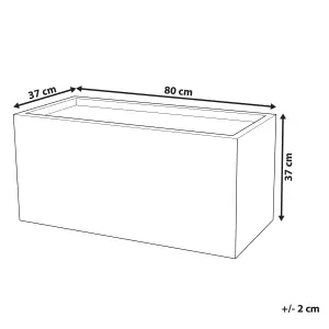 Plant Pot 80 x 37 x 38 cm White MYRA