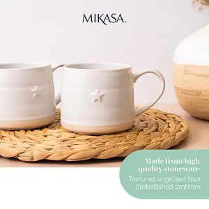 Mikasa Farmhouse Star Set of 2 380ml Mugs