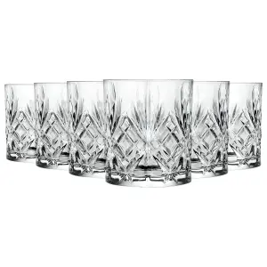 RCR Crystal Melodia Whiskey Glasses - 340ml - Pack of 6