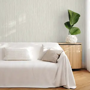 Grandeco Boutique Driftwood Seagrass Effect Texture Embossed Wallpaper, Neutral