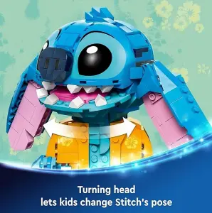 Stitch Inspired Building Block Kit For Kids