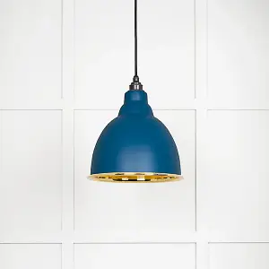 Smooth Brass Brindley Pendant in Upstream