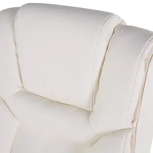 Executive Chair Faux Leather Cream ADVANCE