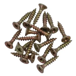 4mm x 20mm Countersunk Wood Chipboard Screw Fasteners PZ2 Drive 18pc