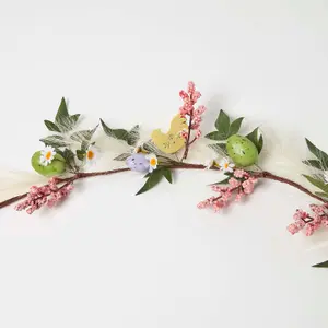 Homescapes Spring Easter Egg, Hen and Berries Garland