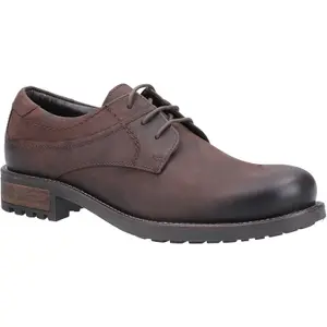 Cotswold Brookthorpe brown nubuck waterproof memory foam plain toe derby shoe