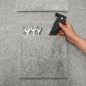 Fabric Tool Storage Pouches - Silver Grey