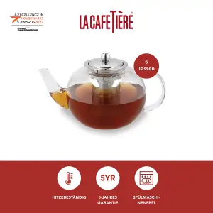 La Cafetière Le Teapot Glass Loose Leaf Teapot with Infuser