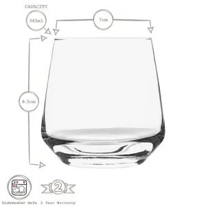 LAV - Lal Tumbler Glasses - 345ml - Pack of 6