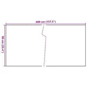 Charrie Polyethylene Balcony Privacy Screen Black / 400cm W x 90cm D