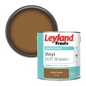 Leyland Trade Vinyl Soft Sheen Walls & Ceilings Emulsion Paint Coffee Caramel (PPG15-02) - 2.5L