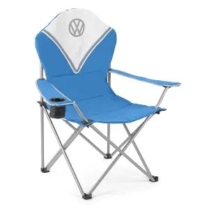 Volkswagen Blue Metal Foldable Camper van Chair