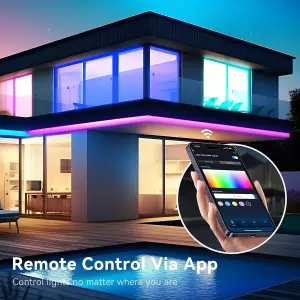 Aigostar 10m Smart LED Strip Lights with Remote Control, WiFi App Control Compatible with Alexa and Google Assistant