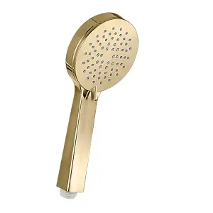 Brushed Brass Round Concealed Thermostatic Shower Valve Rainfall Set