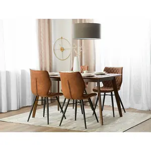 Mahaffie Upholstered Dining Chair (Set of 2) Brown