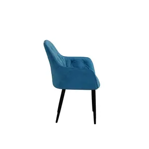 Yazmin Upholstered Dining Chair (Set of 2) Blue