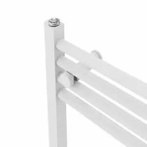 Rinse Straight Bathroom Heated Towel Rail Ladder Radiator White 1400x600mm