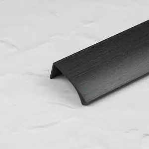 100mm Matt Black Profile Edge Cabinet Pull Cupboard Door Drawer Wardrobe Furniture