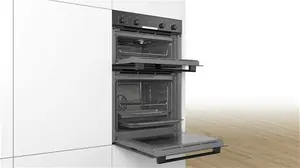 Bosch MBS533BB0B Series 4 Electric Built-In Double Oven - Black