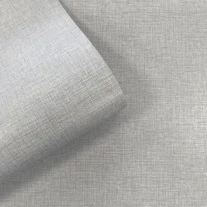 Muriva Grey Texture Fabric effect Patterned Wallpaper