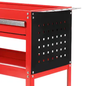 3 Tier Tool Trolley Cart Roller Cabinet for Garage Workshop