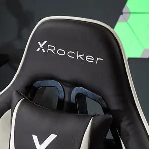 X-Rocker Agility Compact Gaming Chair Racing PC Reclining Adjustable PC Gaming Seat for Kids and Juniors - GREEN