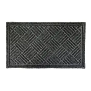 Flooring Grey Diamond Heavy duty Scraper mat, 75cm x 45cm