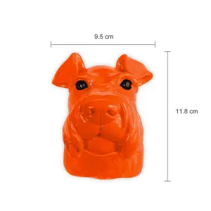 Walplus Animal Head Decoration Wall Art Sculpture - Amber Miniature Schnauzer Dog