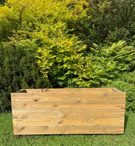 Large Tall Wooden Planter Herb Box Patio Trough Plant Flower Pot Heavy Duty READY MADE