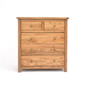 Trivento 5 Drawer Chest of Drawers Brass Knob