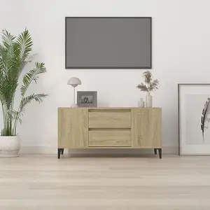 Berkfield TV Cabinet Sonoma Oak 102x44.5x50 cm Engineered Wood