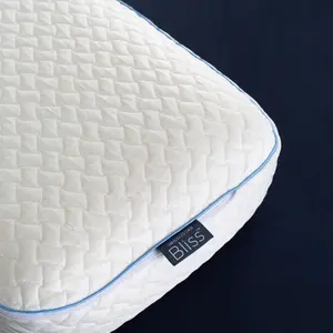 Snuggledown Cool Memory Foam Pillow 1 Pack Firm Support Side Sleeper Orthopaedic Zipped Cover 64x38cm