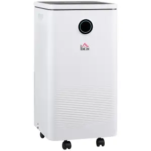 HOMCOM 10L/Day 2.5L WiFi Smart Dehumidifier, Portable Quiet Air Dehumidifier