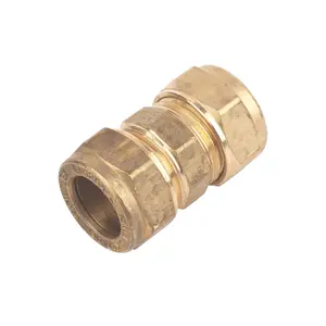 Plumbsure Straight Coupler (Dia)15mm, Pack of 10 (L)44.2mm