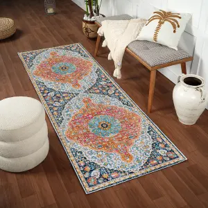 WREN Oriental Vintage Runner Rug 80 x 220 cm