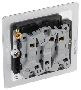 BG 10A Rocker Flat Control switch with Without LED indicator Matt